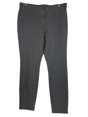 Counterparts Women’s Ponte Pants Dark Heather Gray Ankle Stretch - Sz Large